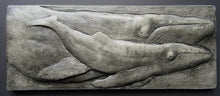 Load image into Gallery viewer, Large 8 x 20 Humpback Whale Custom Concrete Sculpture Tile