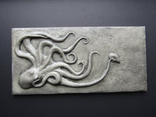 Load image into Gallery viewer, Octopus with Oyster Concrete Hand Made Art Tile