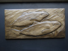 Load image into Gallery viewer, Porpoise Pair Concrete Art Tile
