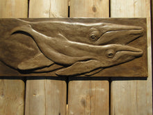 Load image into Gallery viewer, Large 8 x 20 Humpback Whale Custom Concrete Sculpture Tile
