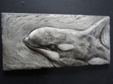 Load image into Gallery viewer, Orca Whale Hand Made Relief Sculpture
