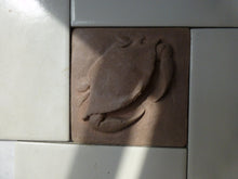 Load image into Gallery viewer, Blue Crab Cement Waterproof 4 x 4 Inch Artisan Tile
