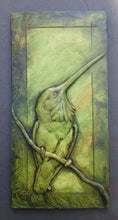 Load image into Gallery viewer, Limited Edition Hummingbird Relief Sculpture 'Tiny Warrior'

