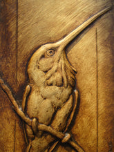 Load image into Gallery viewer, Limited Edition Hummingbird Relief Sculpture 'Tiny Warrior'
