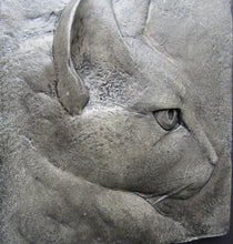 Load image into Gallery viewer, Rufus Concrete Cat Art Tile
