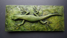 Load image into Gallery viewer, Skinny Lizard Bas Relief Wall Sculpture
