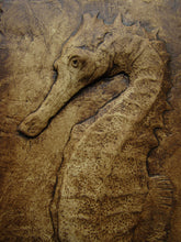 Load image into Gallery viewer, Seahorse Decorative Relief Sculpture Panel
